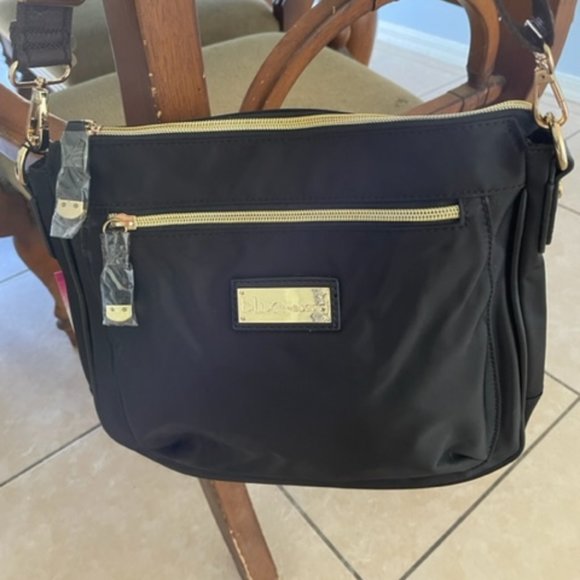 NWT Bosisio Parini Black Italy Design Shoulder/Crossbody Bag Purse Handbag - Picture 3 of 12